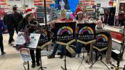 Xmas Busking Asda Keighley 10 Dec 2023