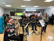 Xmas Busking Asda Shipley 16 Dec 2023