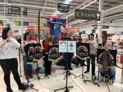 Xmas Busking Asda Keighley 17 Dec 2023