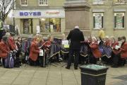 Christmas Busking Oastler Square Bradford 29 Nov 2014